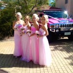 pink hummer wedding
